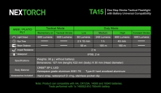 LÁMPA NEXTORCH 600 LUMEN